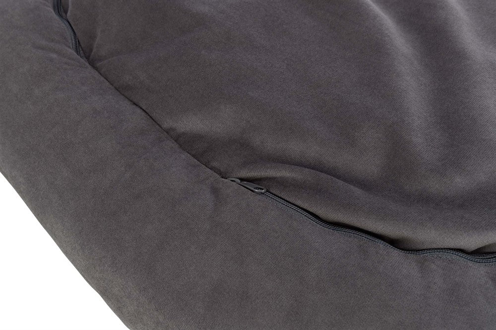 Bädd Talia – SOFT Edition med sammetslook, skumgummifyllning, avtagbart överdrag, halkfri botten och högkvalitativ polyesterklädsel, tillverkad inom EU.

