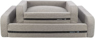 Soffa CityStyle – HOME Edition med vävt tyg och polyesterklädsel, fylld med skumflingor och polyesterfleece i liggytan. Skumgummifyllning i kanten, avtagbart överdrag, och halkfri botten för ökad stabilitet.

