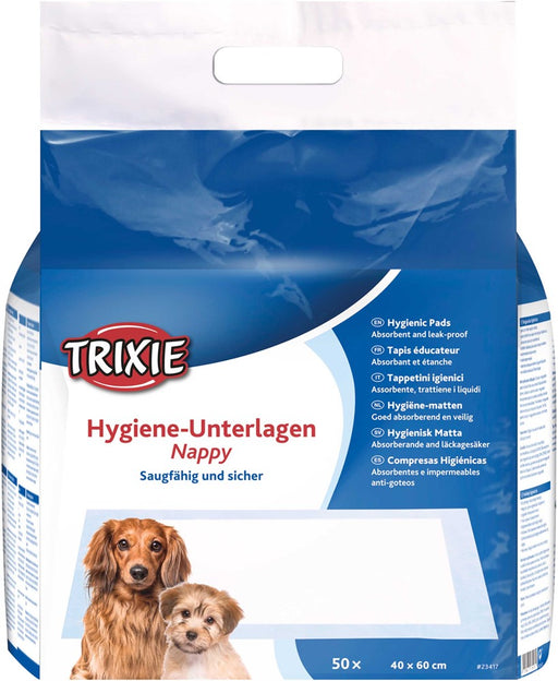Valpmatta tillverkad av naturlig cellulosa med hög absorptionsförmåga och foliebas som skyddar golv från väta. Perfekt för rumsrenhetsträning och inkontinensvård för hundar.