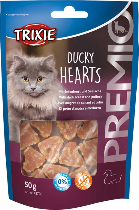 Trixie Katt Premio Ducky Hjärtan 50 g