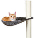 Katt-hammock med plyschhölje och metallram, kompatibel med de flesta klösbrädor och klösmöbler.


