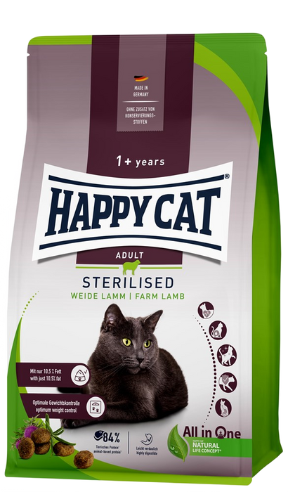 Happy Cat Adult Sterilised Farm Lamm