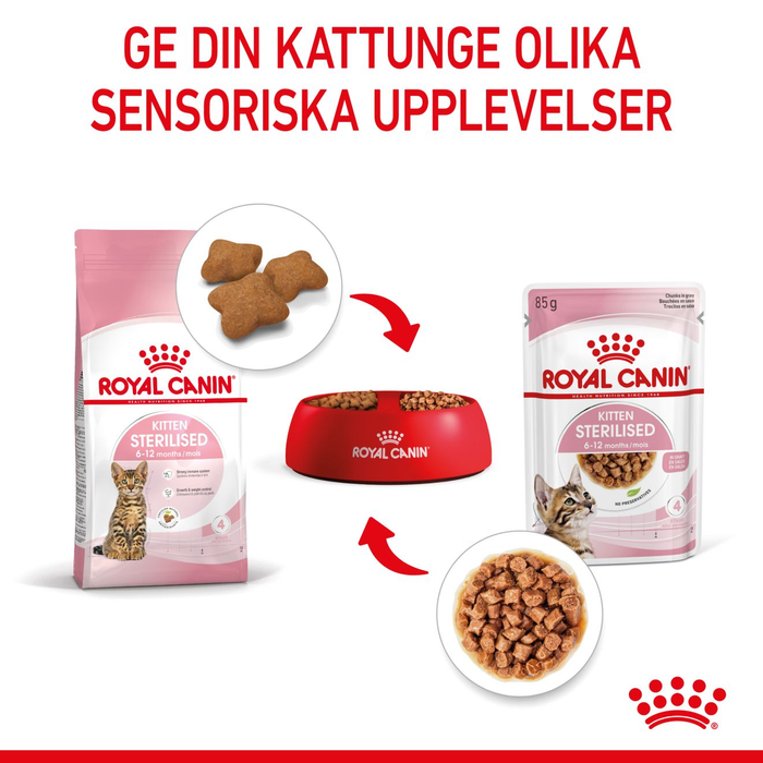 Royal Canin Kitten Sterilised Gravy våtfoder för kattunge